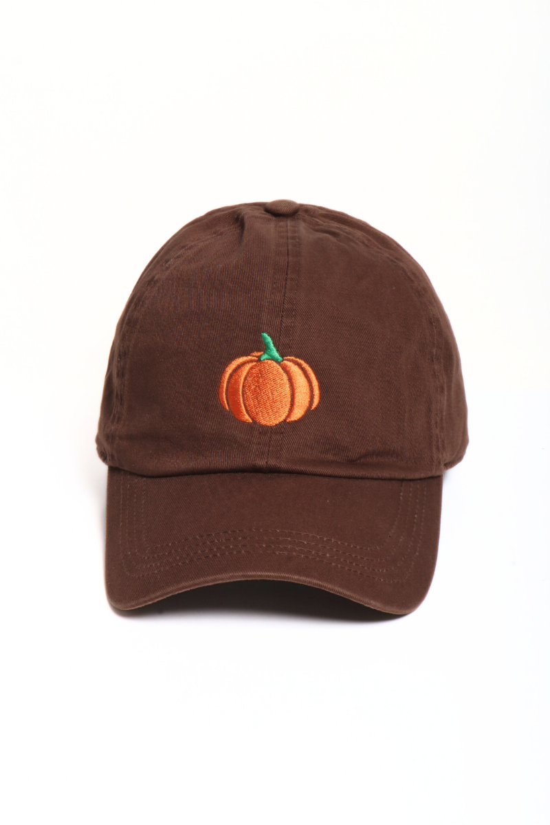 PUMPKIN Embroidery Fall Baseball Cap