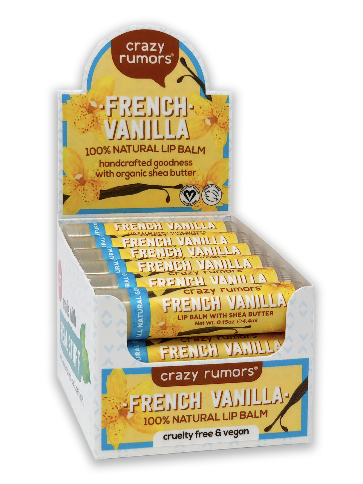 All Natural, Vegan French Vanilla Lip Balm