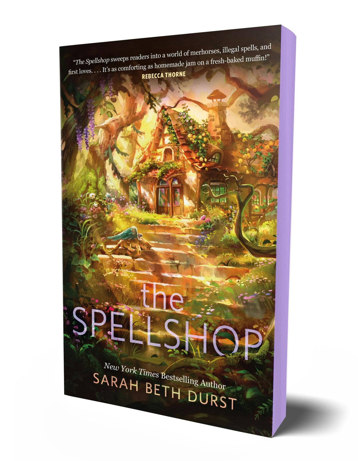 The Spellshop by Sarah Beth Durst (Purple Spryd Edges):