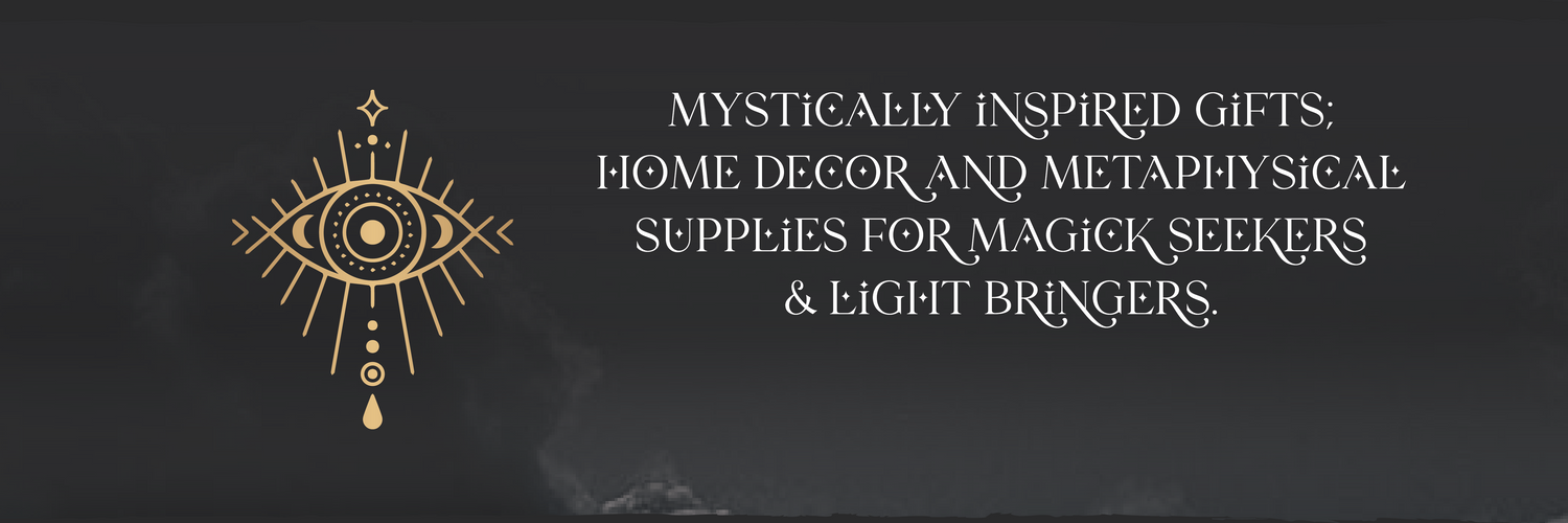mystically inspired gifts, home decor, and metaphysical supplies.