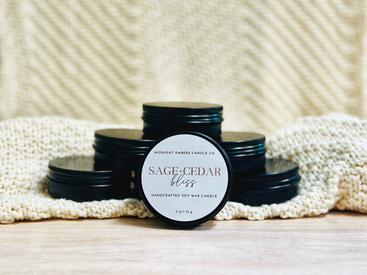 2 oz. | Travel Tin Soy Candles | Hand poured | Event Favors