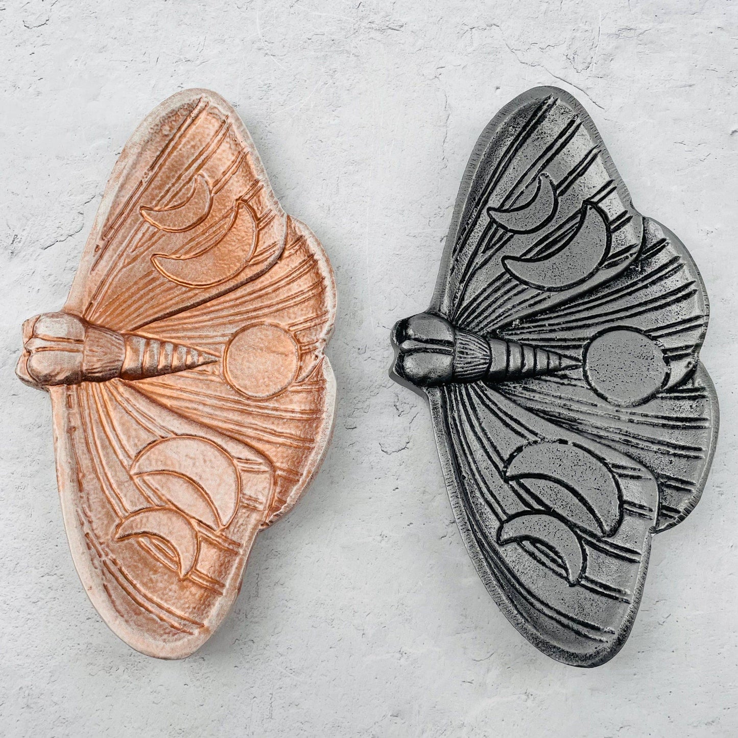 Moth Jewelry Holder Tray - Moon Phase Design
