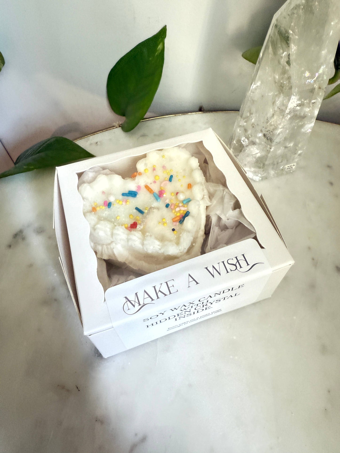 Birthday Cake with surprise crystal inside