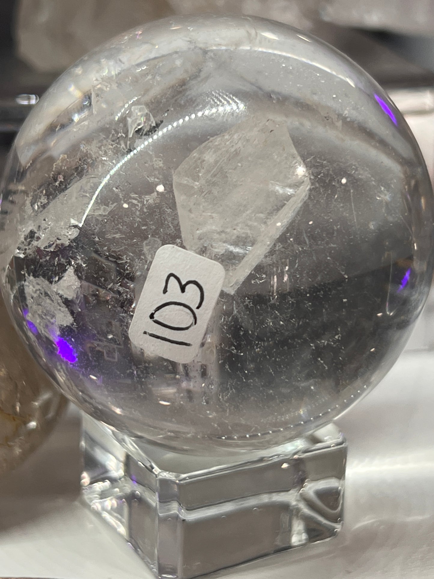 Lemurian Quartz Sphere