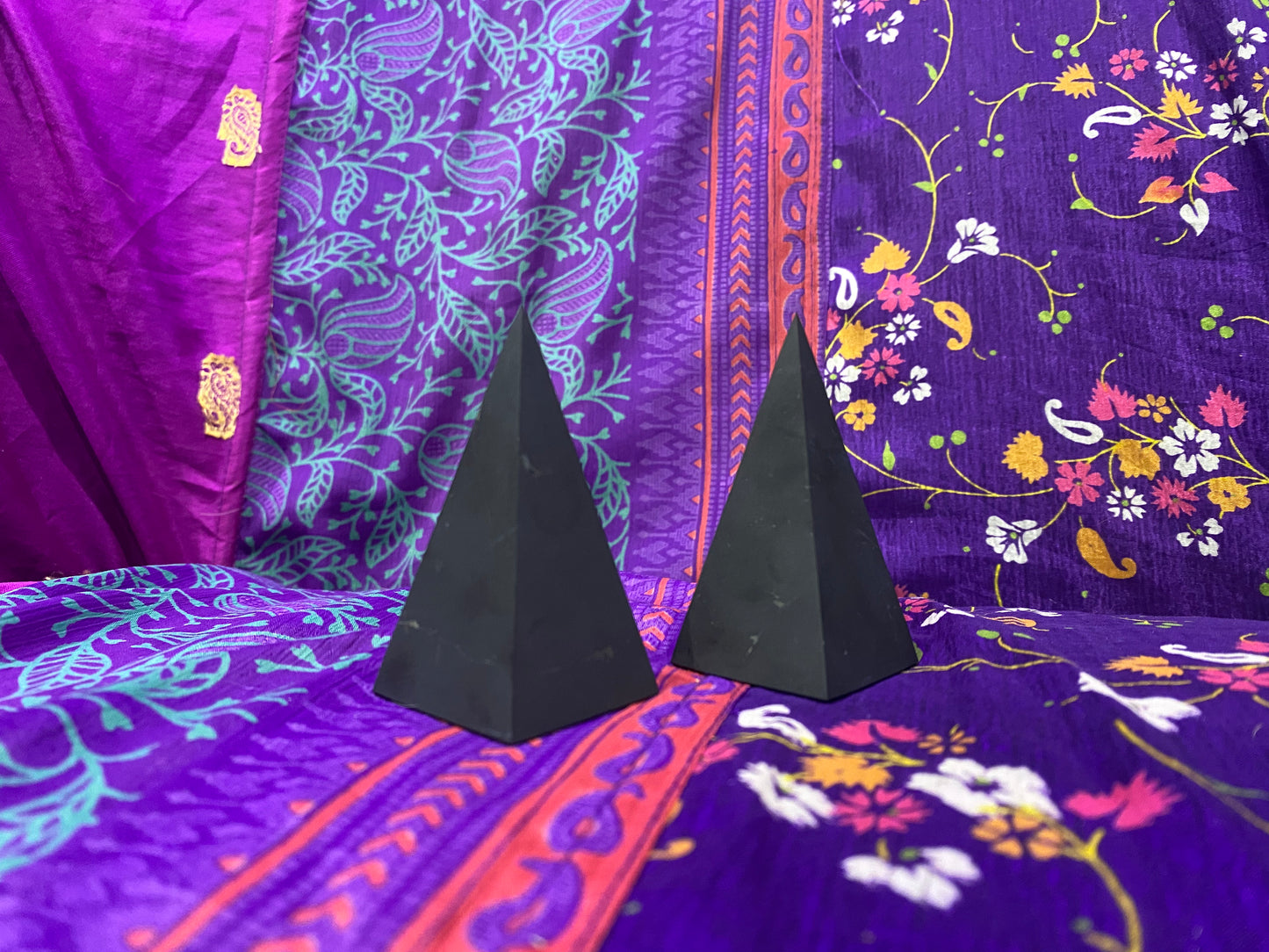 Shungite Matte Polished Pyramid