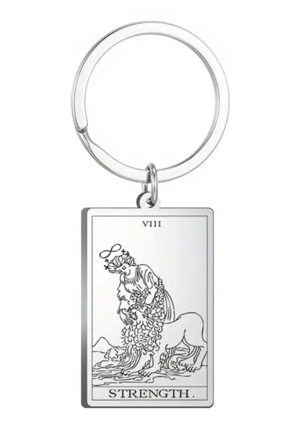 Major Arcana Tarot Keyrings - Stainless Steel Keyring for Men and Women