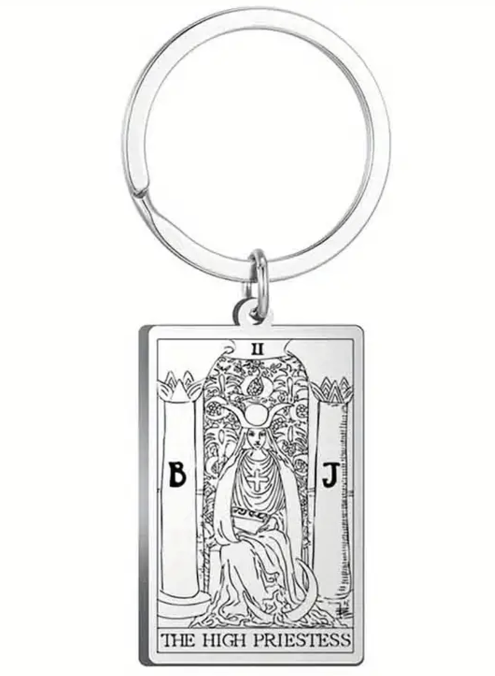 Major Arcana Tarot Keyrings - Stainless Steel Keyring for Men and Women