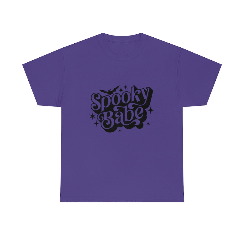 Spooky Babe Tee Shirt- Halloween T-shirt- Trendy Fall Graphic Tee