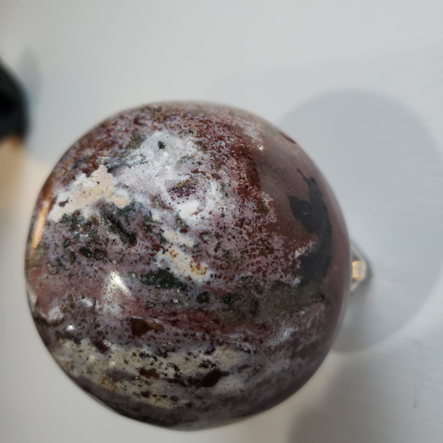 Ocean Jasper Sphere G79 - The Healing Collective NY