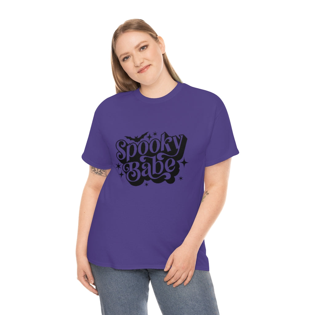 Spooky Babe Tee Shirt- Halloween T-shirt- Trendy Fall Graphic Tee