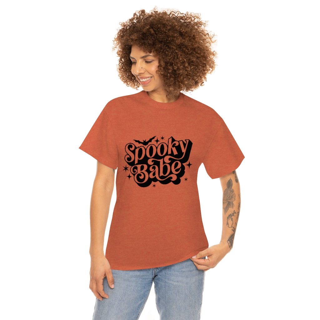 Spooky Babe Tee Shirt- Halloween T-shirt- Trendy Fall Graphic Tee