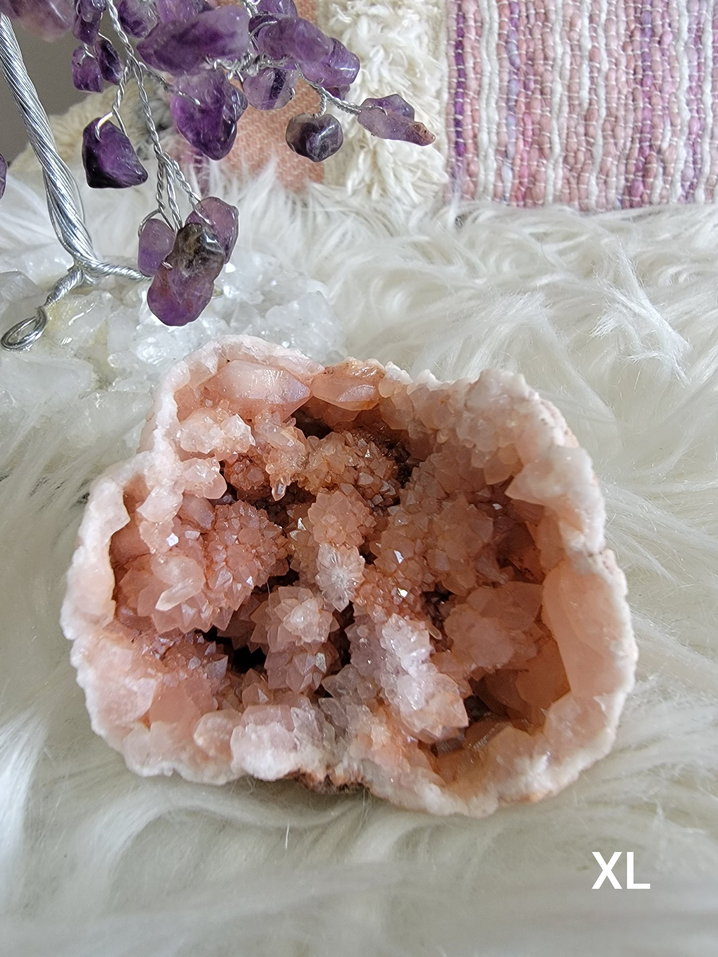 Pink Amethyst Cluster (XL) - The Healing Collective NY