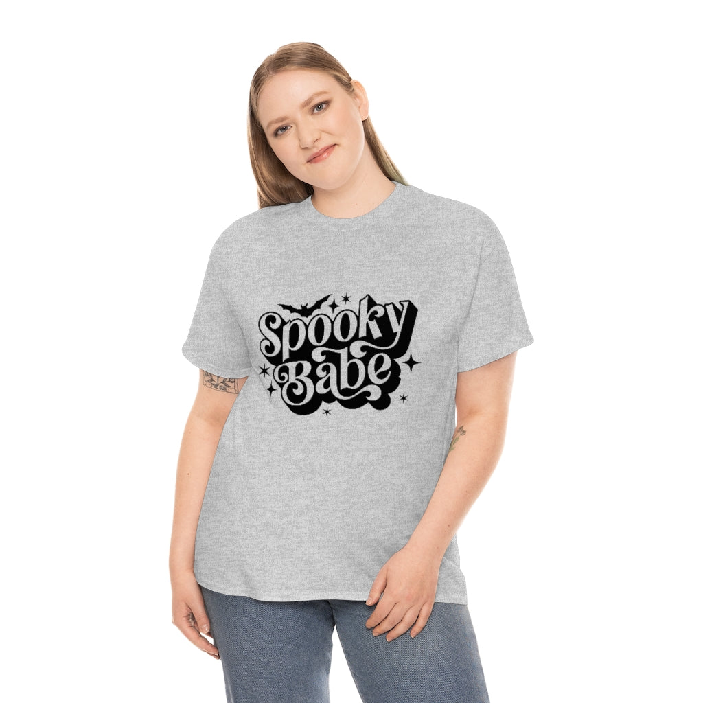 Spooky Babe Tee Shirt- Halloween T-shirt- Trendy Fall Graphic Tee