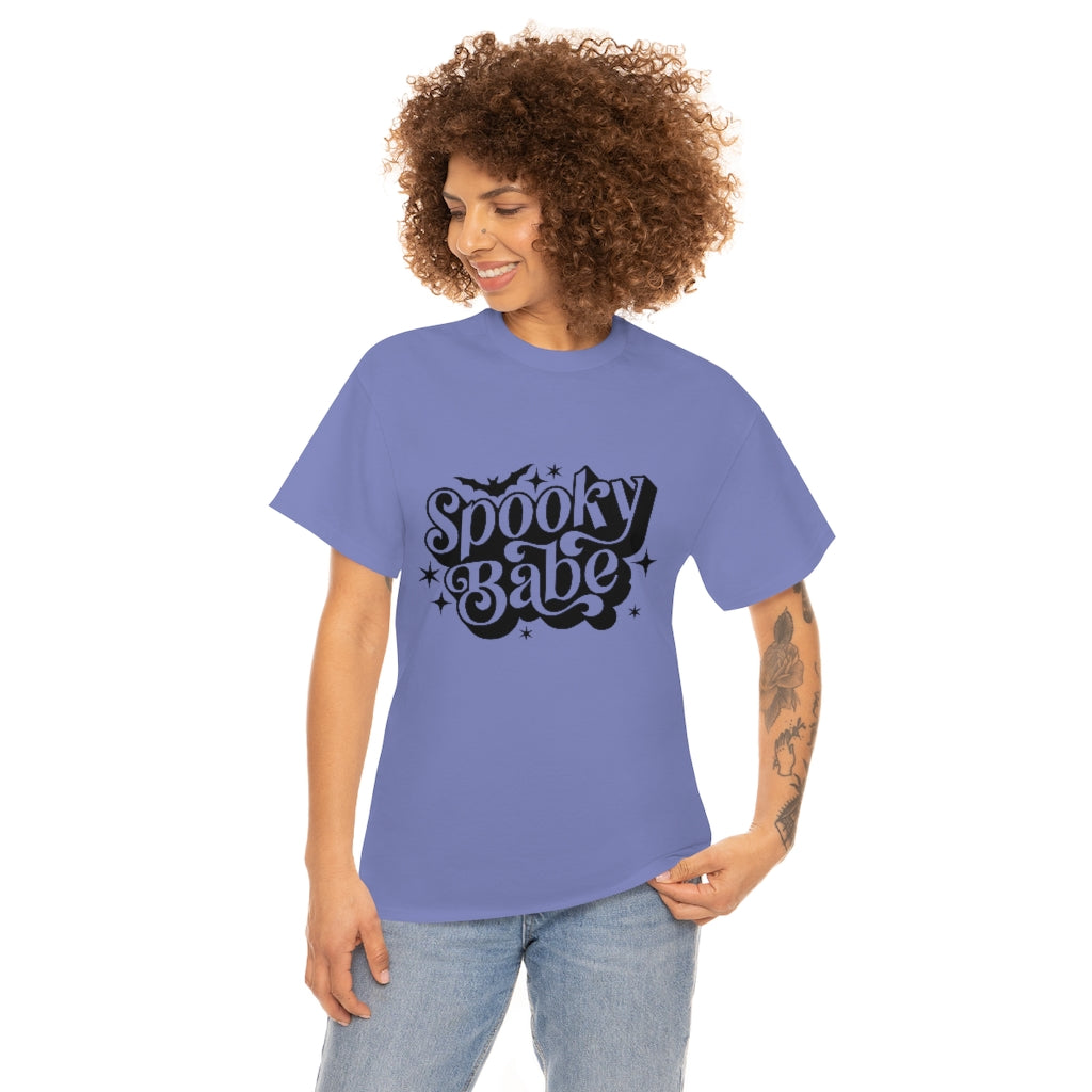 Spooky Babe Tee Shirt- Halloween T-shirt- Trendy Fall Graphic Tee