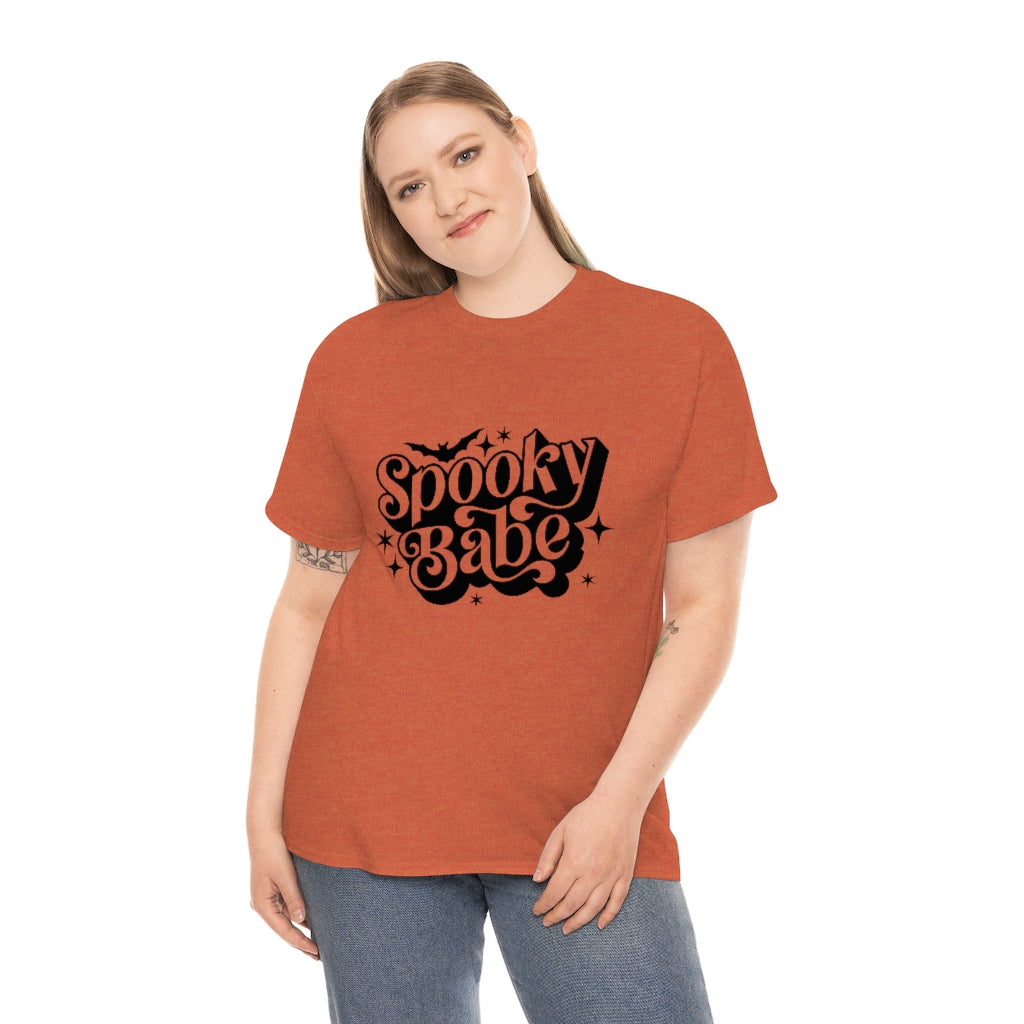 Spooky Babe Tee Shirt- Halloween T-shirt- Trendy Fall Graphic Tee