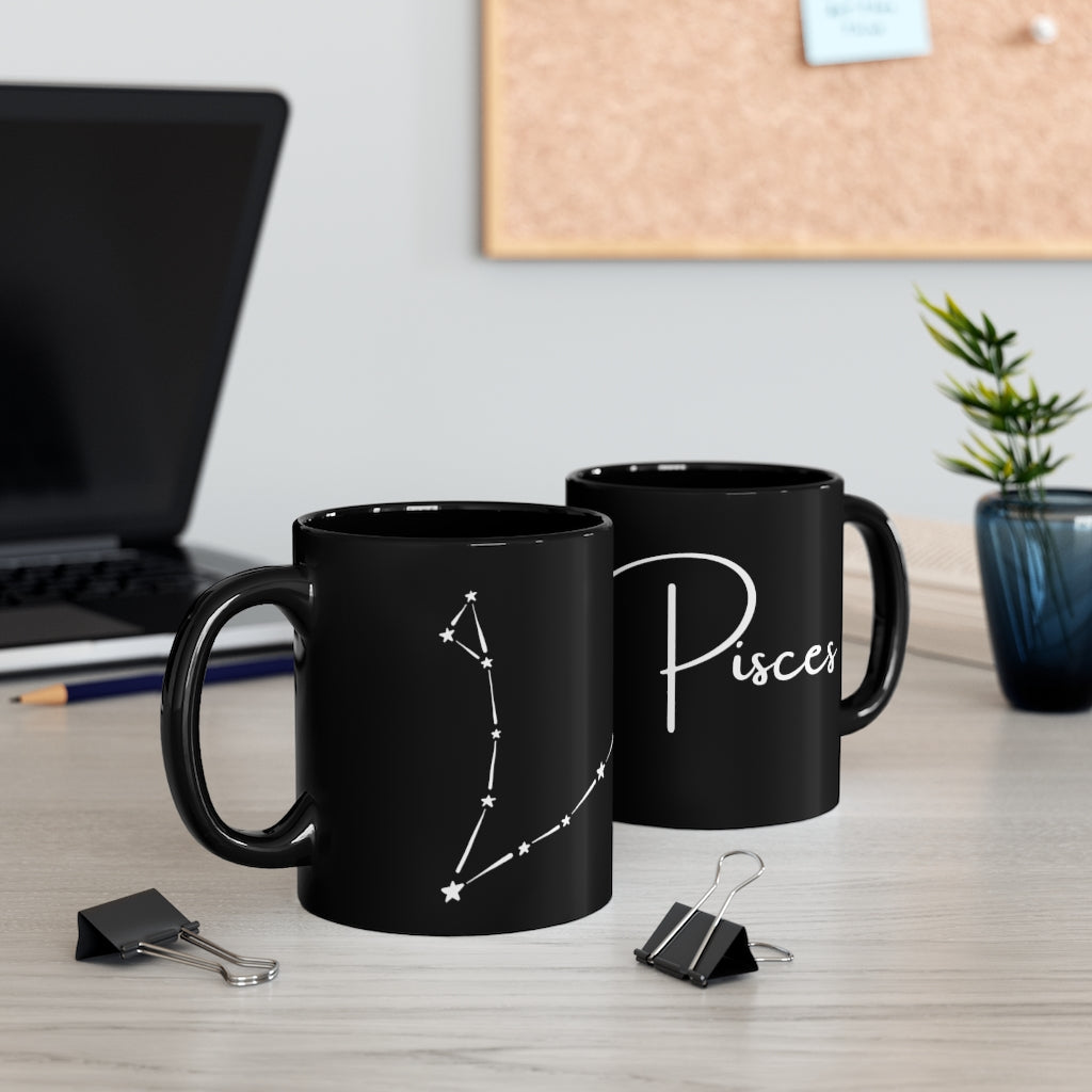 Pisces Astrology Sign with Constellation Mug - Cozy Coven