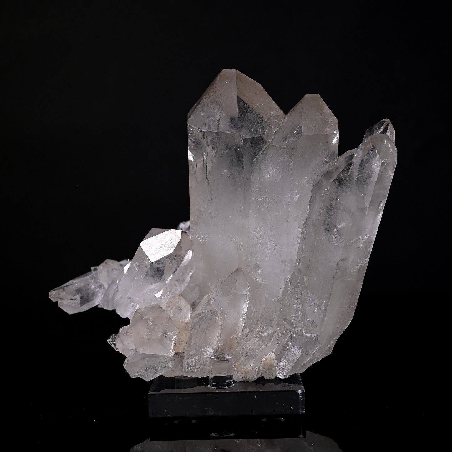 Acitrinated Quartz Cluster