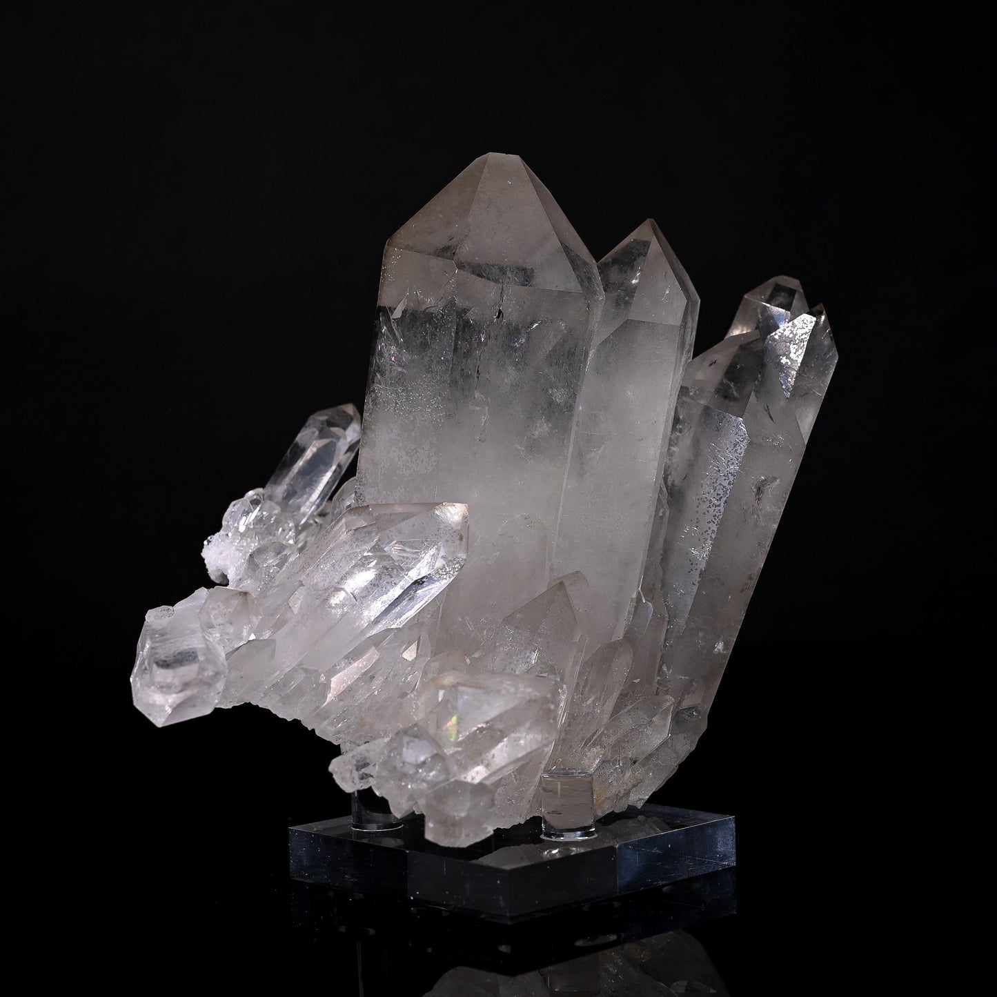 Acitrinated Quartz Cluster