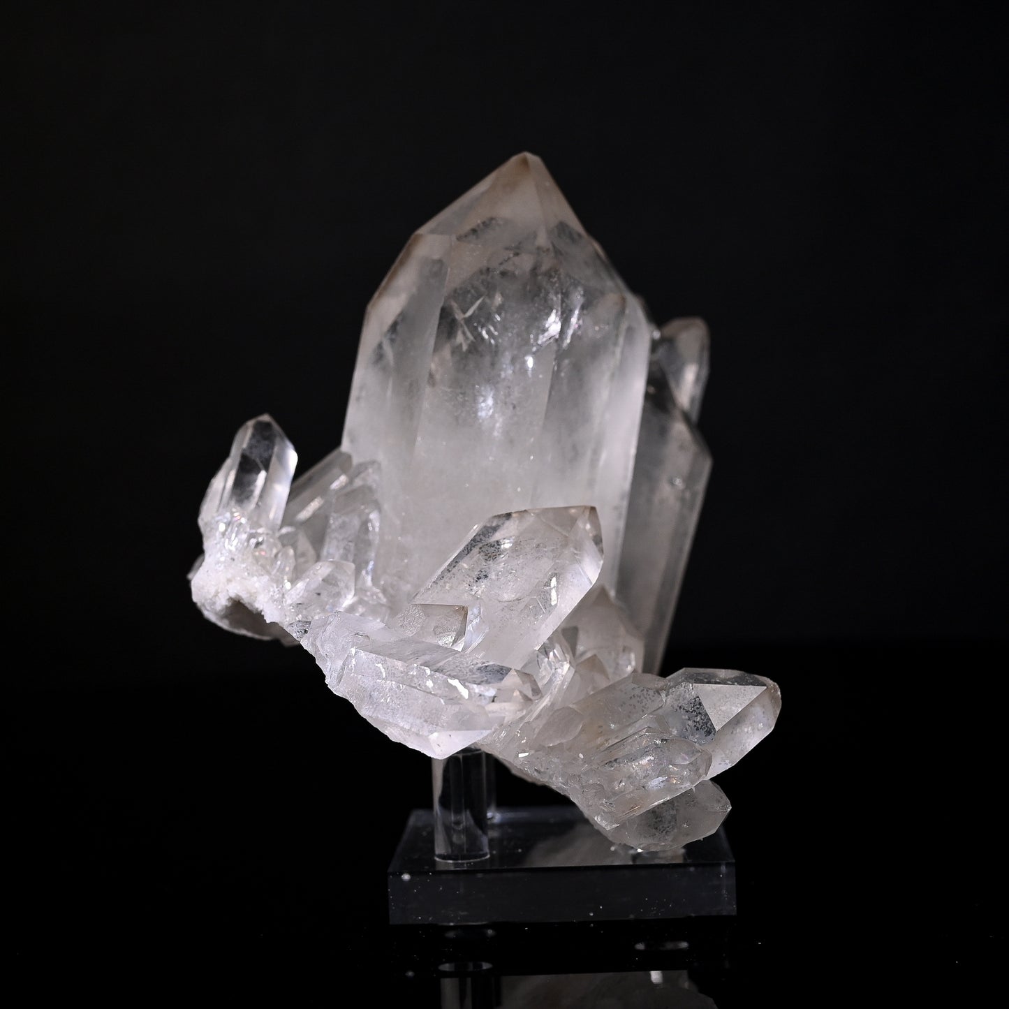 Acitrinated Quartz Cluster