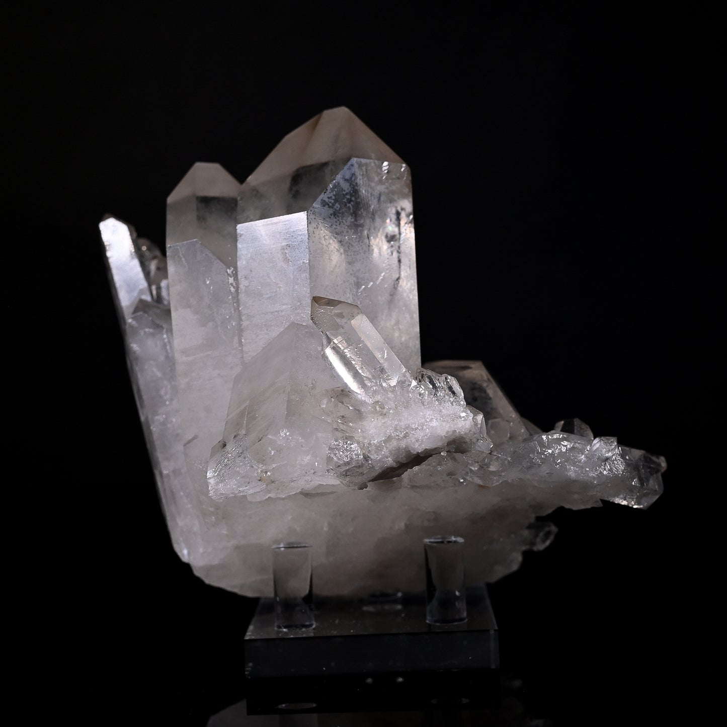 Acitrinated Quartz Cluster
