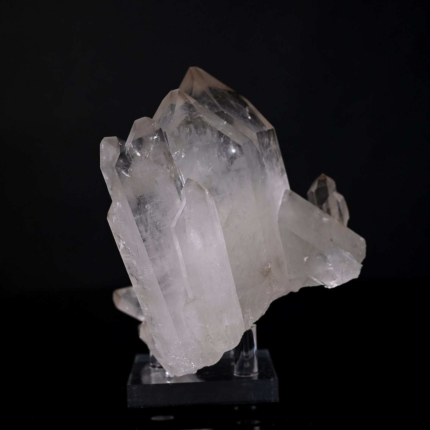 Acitrinated Quartz Cluster