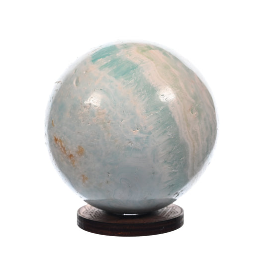 Blue Caribbean Calcite/Aragonite Blend Sphere