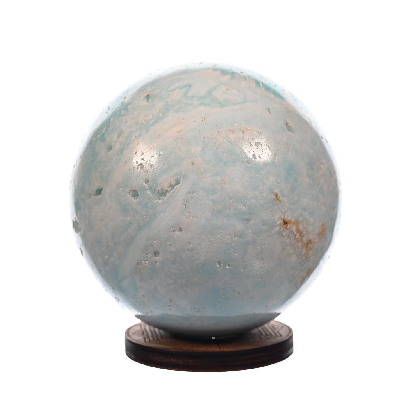Blue Caribbean Calcite/Aragonite Blend Sphere