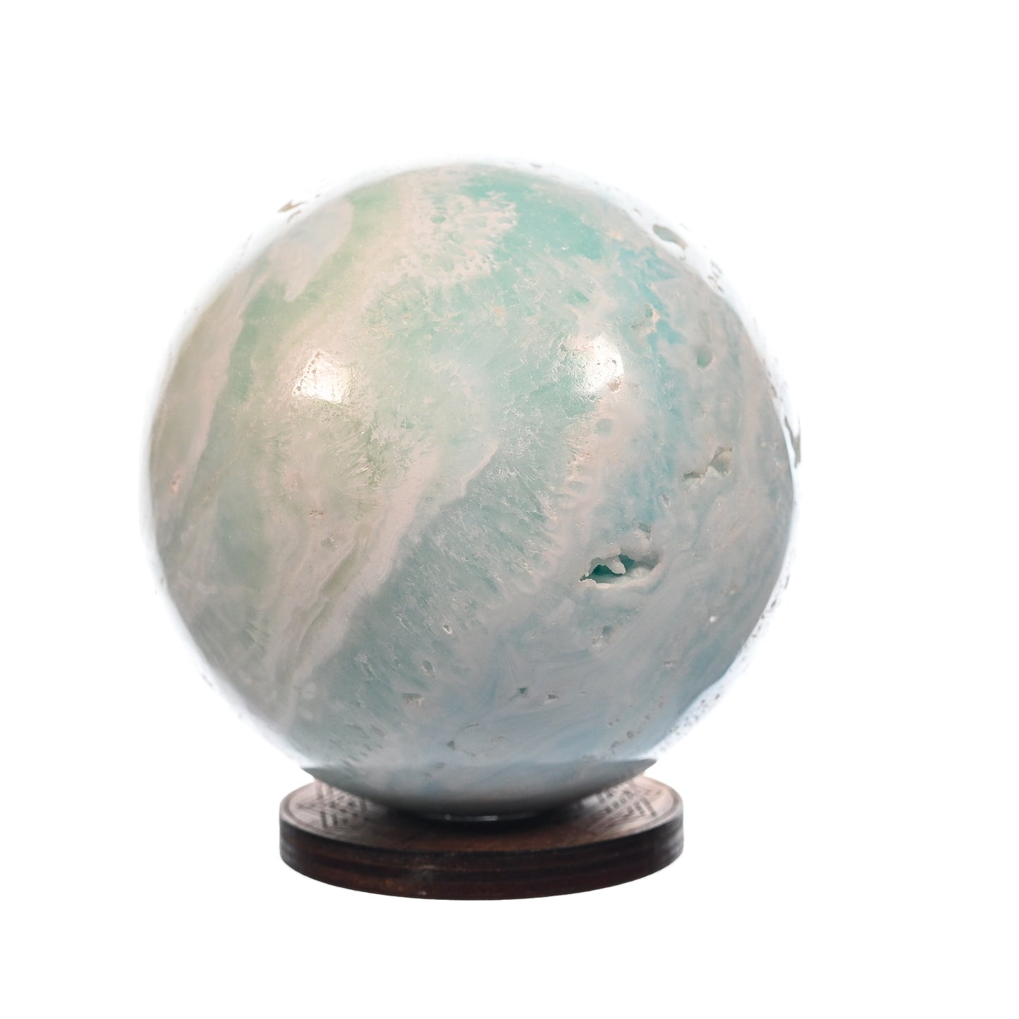 Blue Caribbean Calcite/Aragonite Blend Sphere