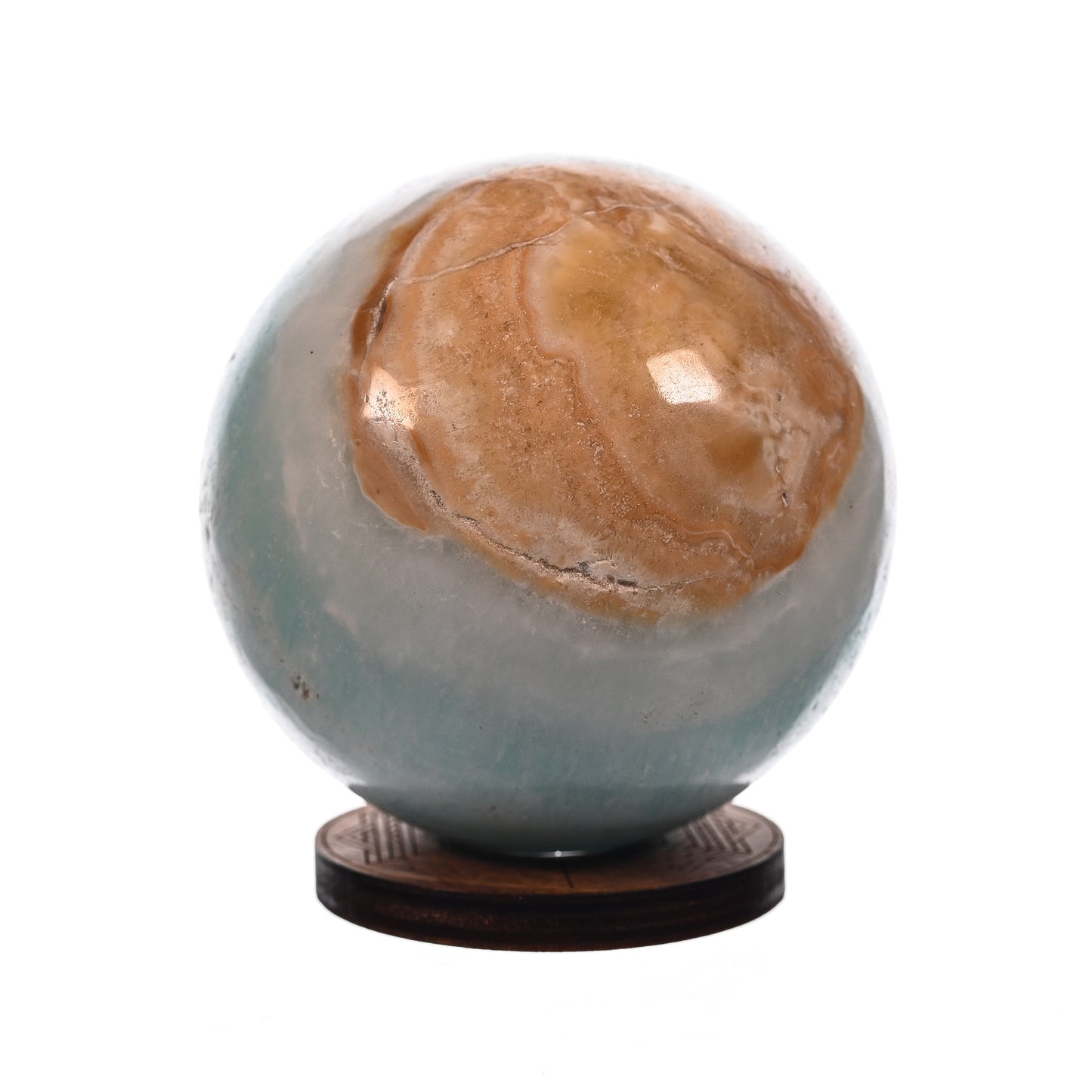Blue Caribbean Calcite/Aragonite Blend Sphere