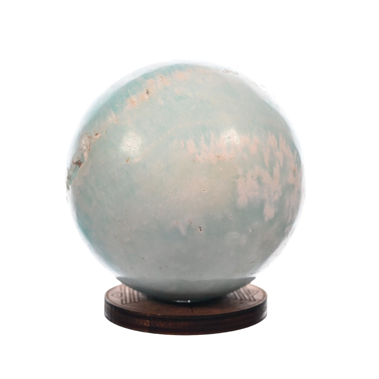 Blue Caribbean Calcite/Aragonite Blend Sphere
