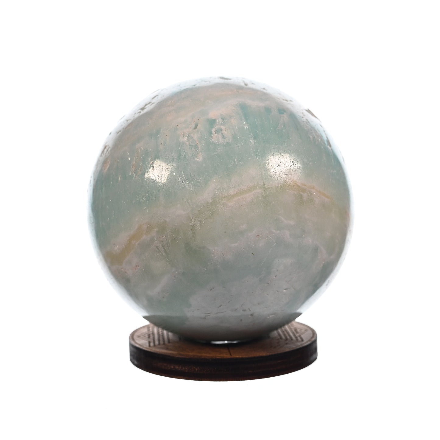 Blue Caribbean Calcite/Aragonite Blend Sphere