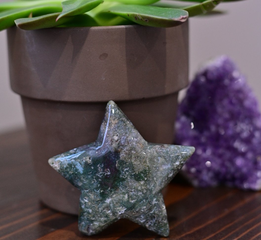 Moss Agate Star (e26) - The Healing Collective NY