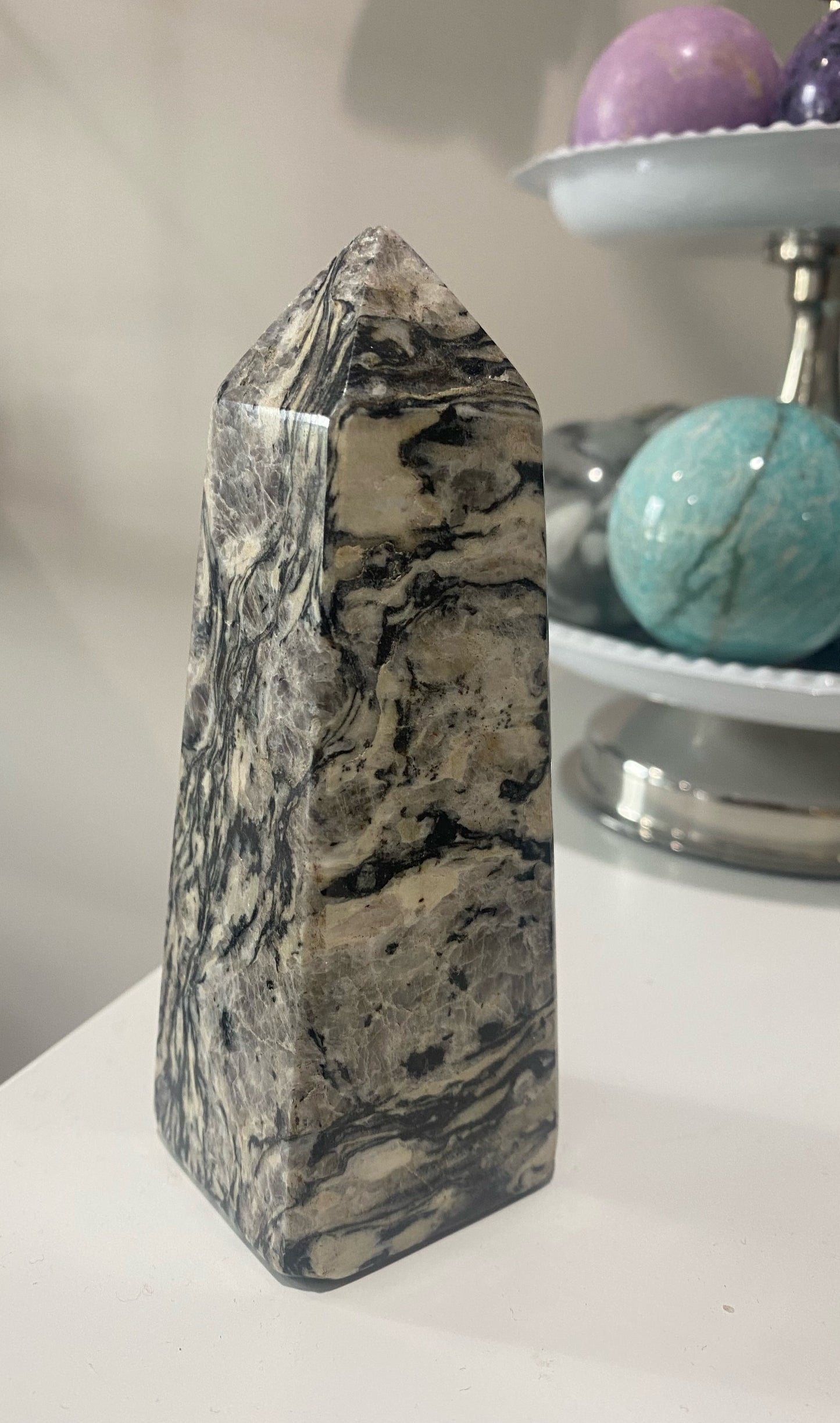 Zebra Calcite / Aragonite Tower (a65)