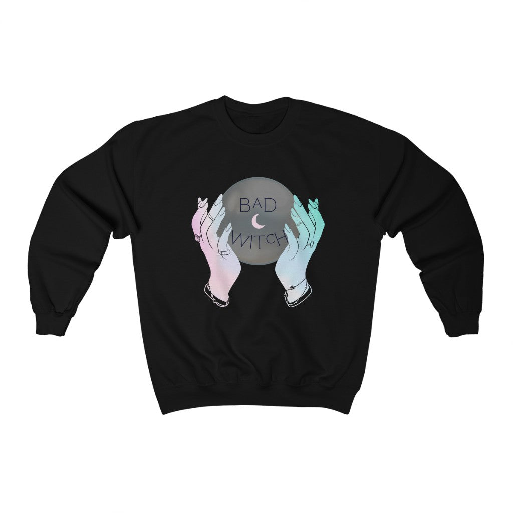 Bad Witch Crystal Ball Crewneck Sweatshirt