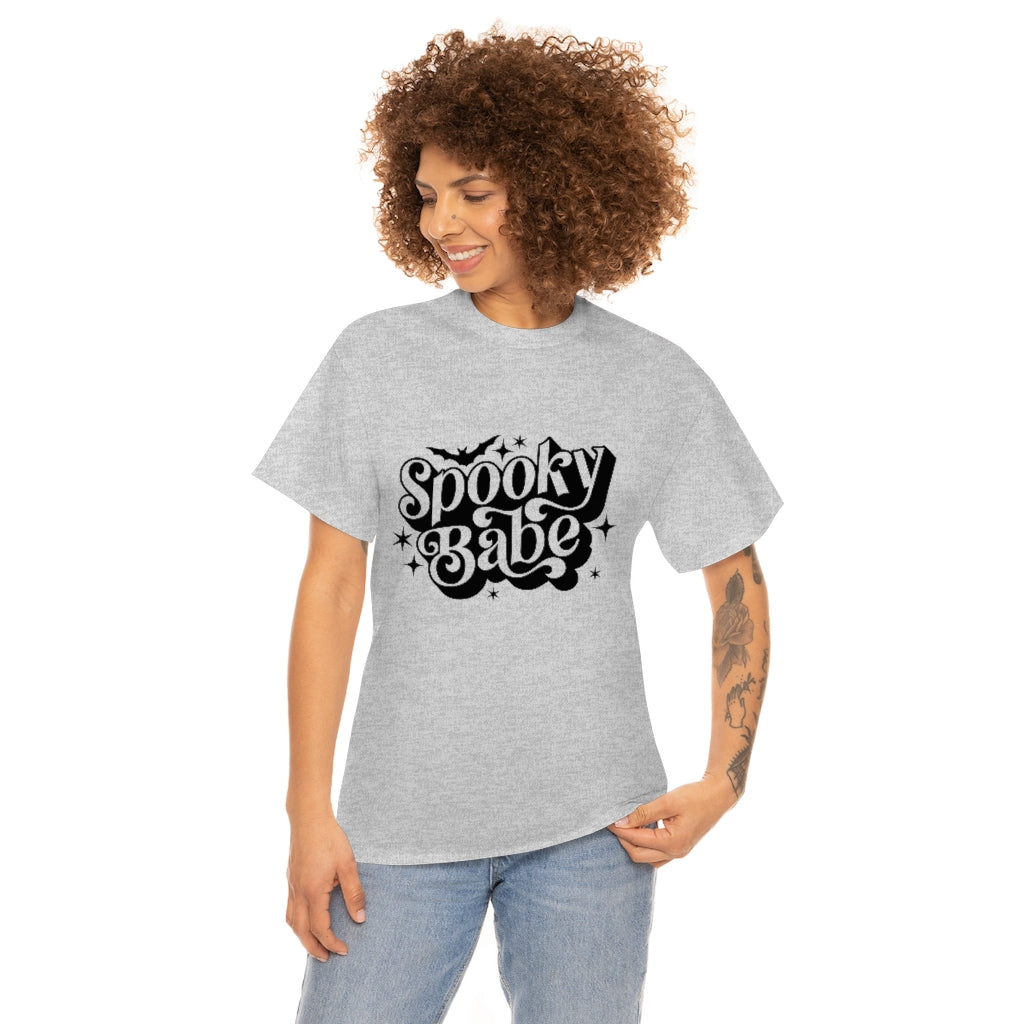 Spooky Babe Tee Shirt- Halloween T-shirt- Trendy Fall Graphic Tee