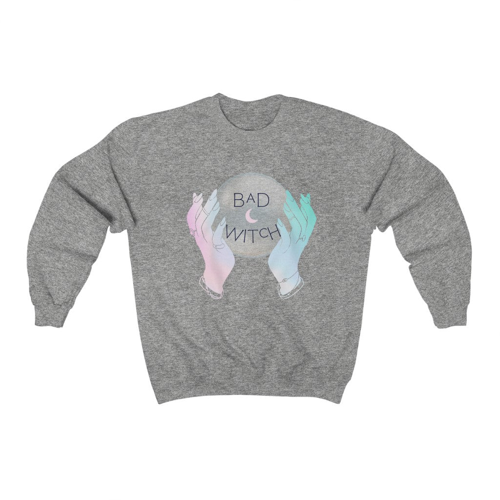 Bad Witch Crystal Ball Crewneck Sweatshirt