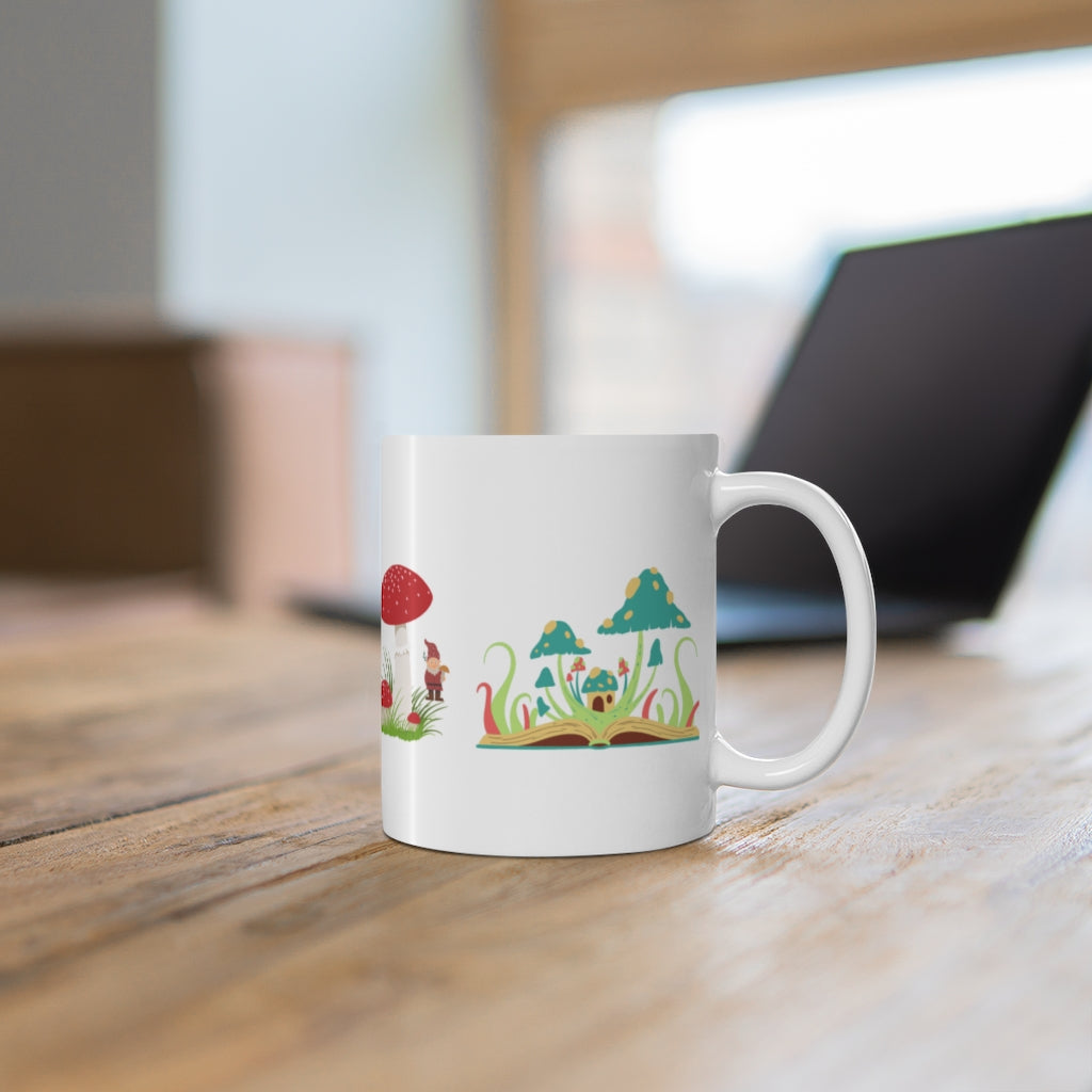 Gnome with Mushrooms Mug