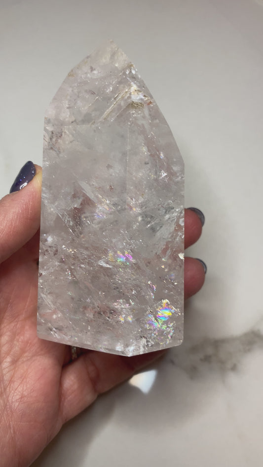 Lemurian Quartz Polished Crystal Point