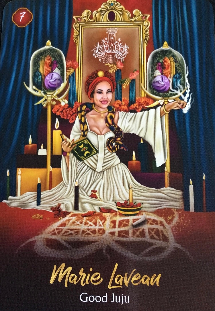 African Goddess Rising Oracle: A 44-Card Deck and Guidebook by Abiola Abrams