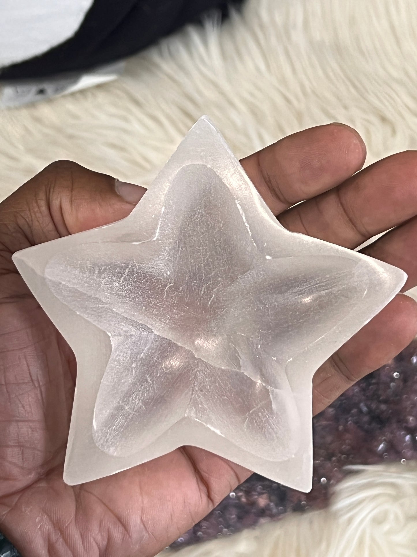 Star Selenite Bowl - The Healing Collective NY