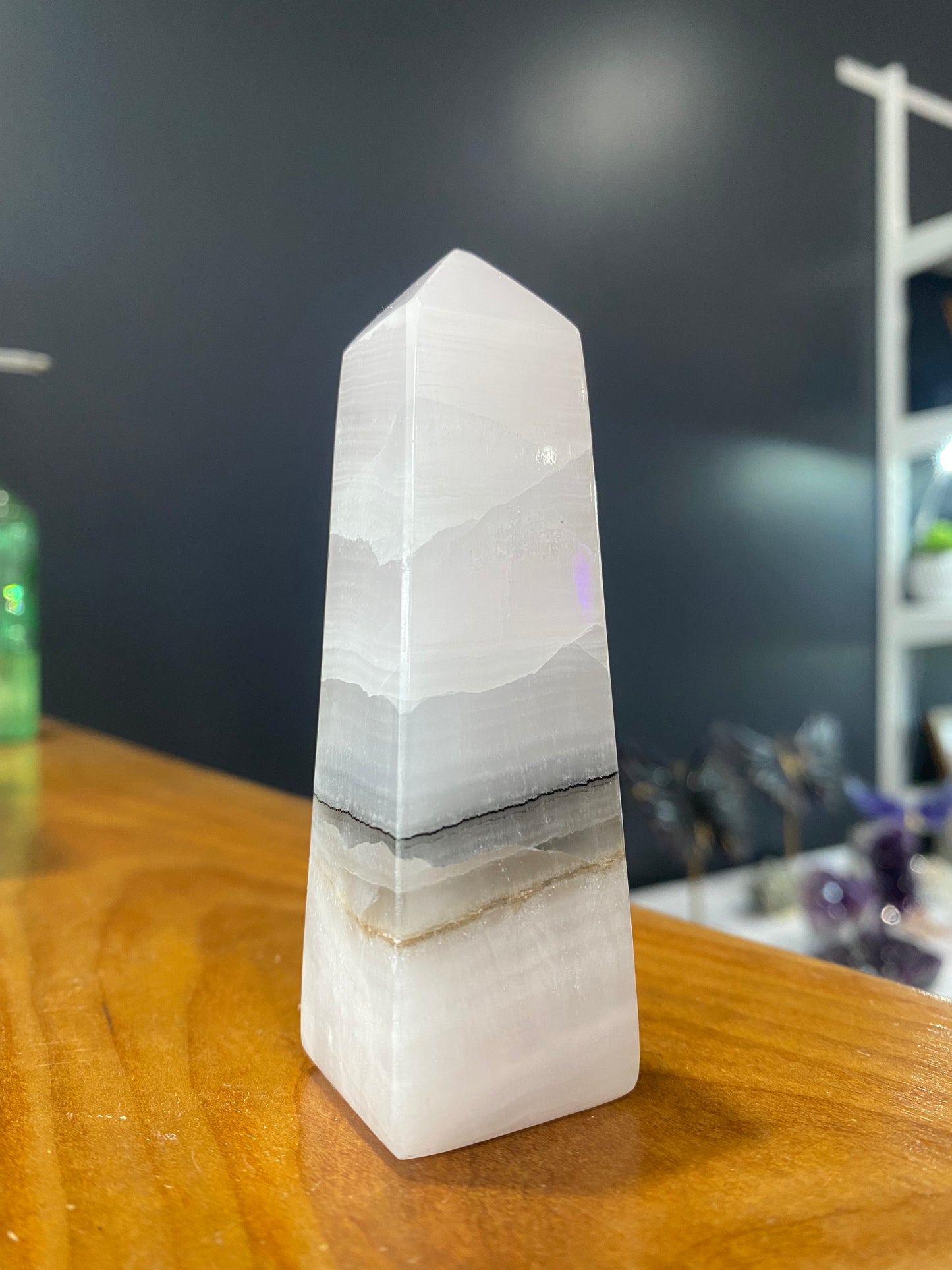 Pink Mangano Calcite Towers