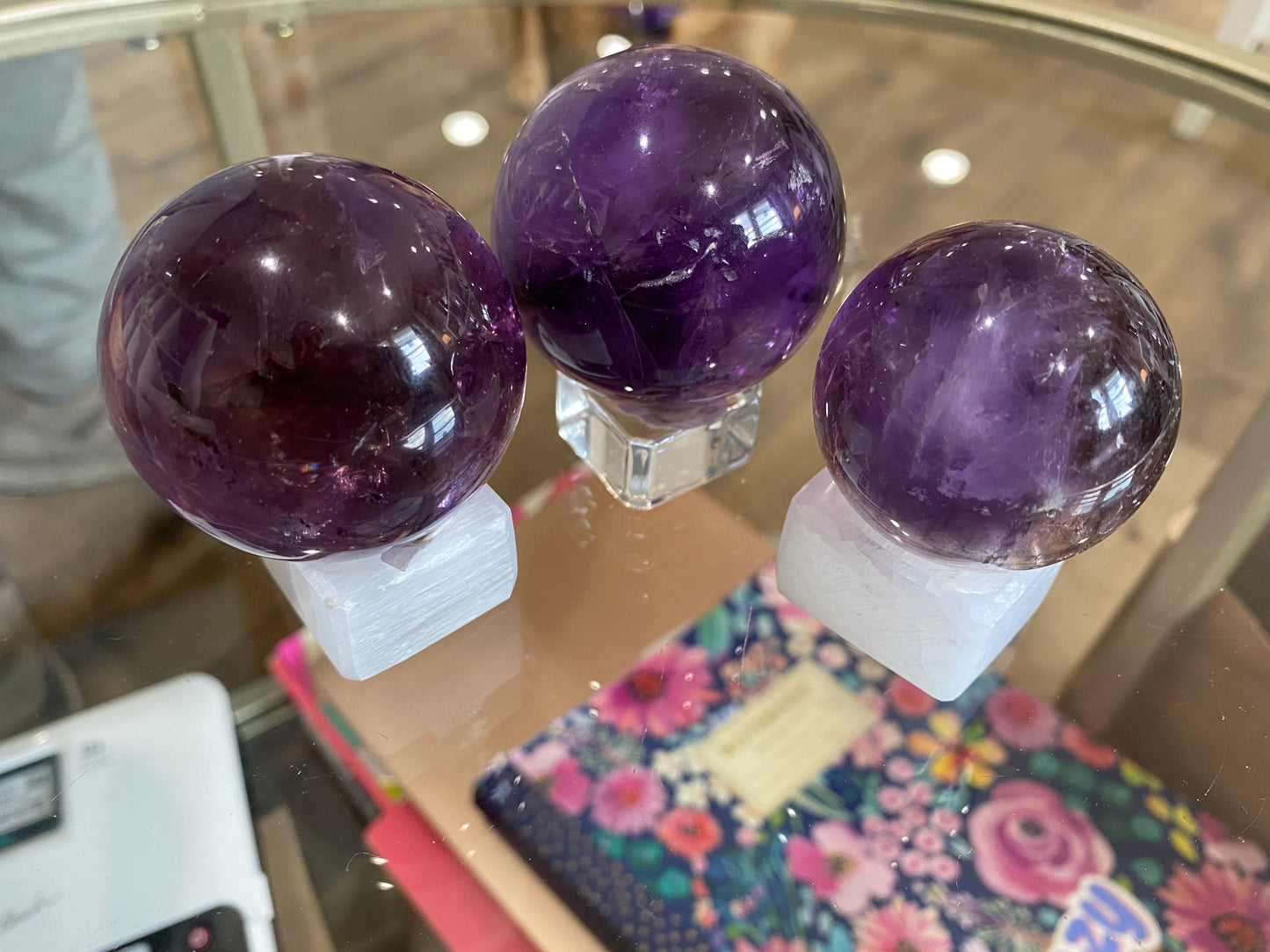 Brazilian Amethyst Spheres AAA Quality - The Healing Collective NY
