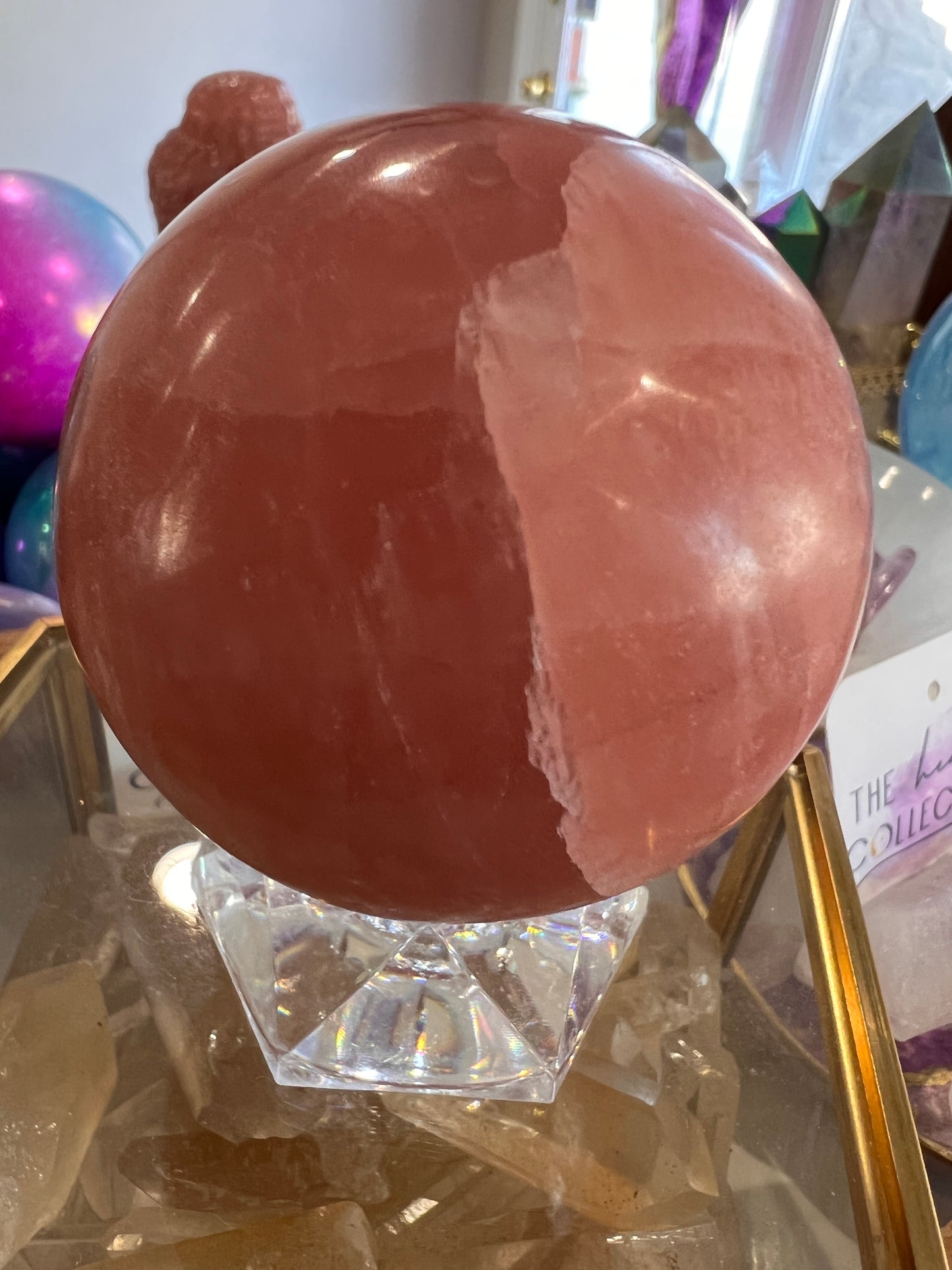 Rose Calcite Sphere - - Cozy Coven