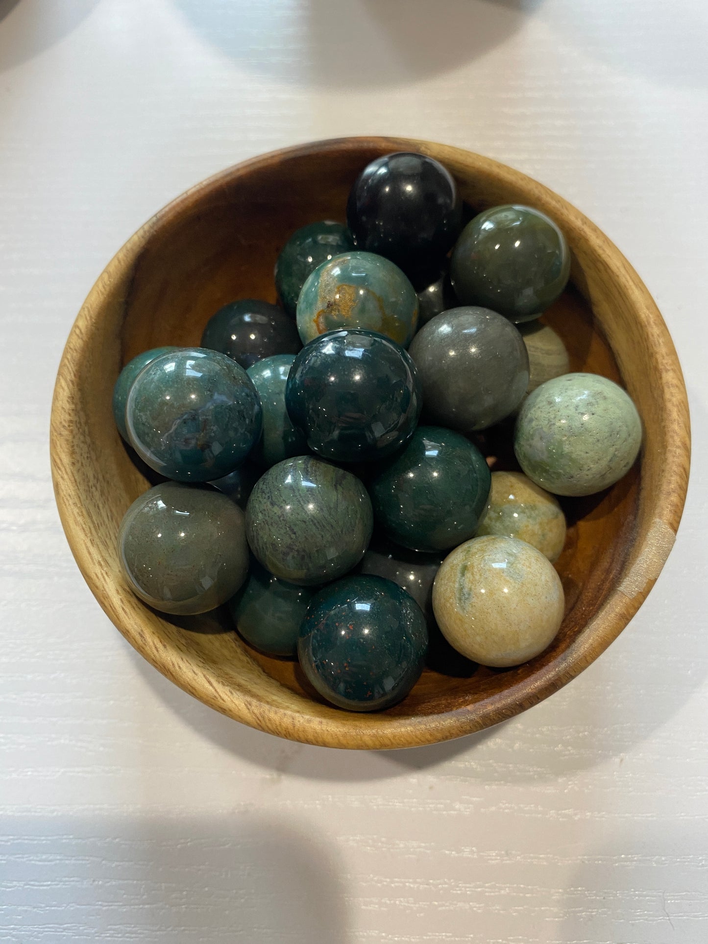 Moss Agate Mini Sphere (20mm)