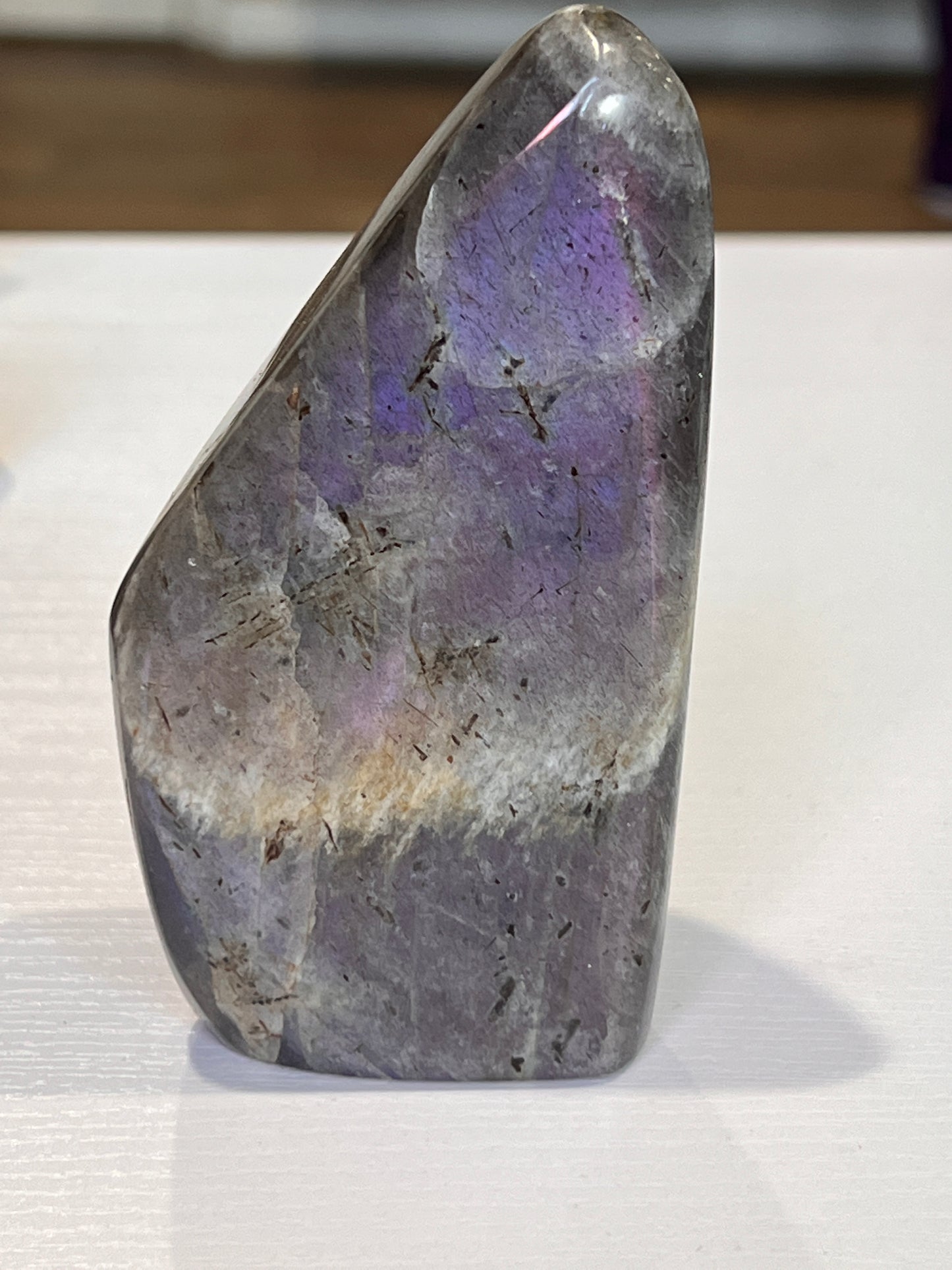 Rare Orange and Pink Flash Labradorite Free Form - The Healing Collective NY