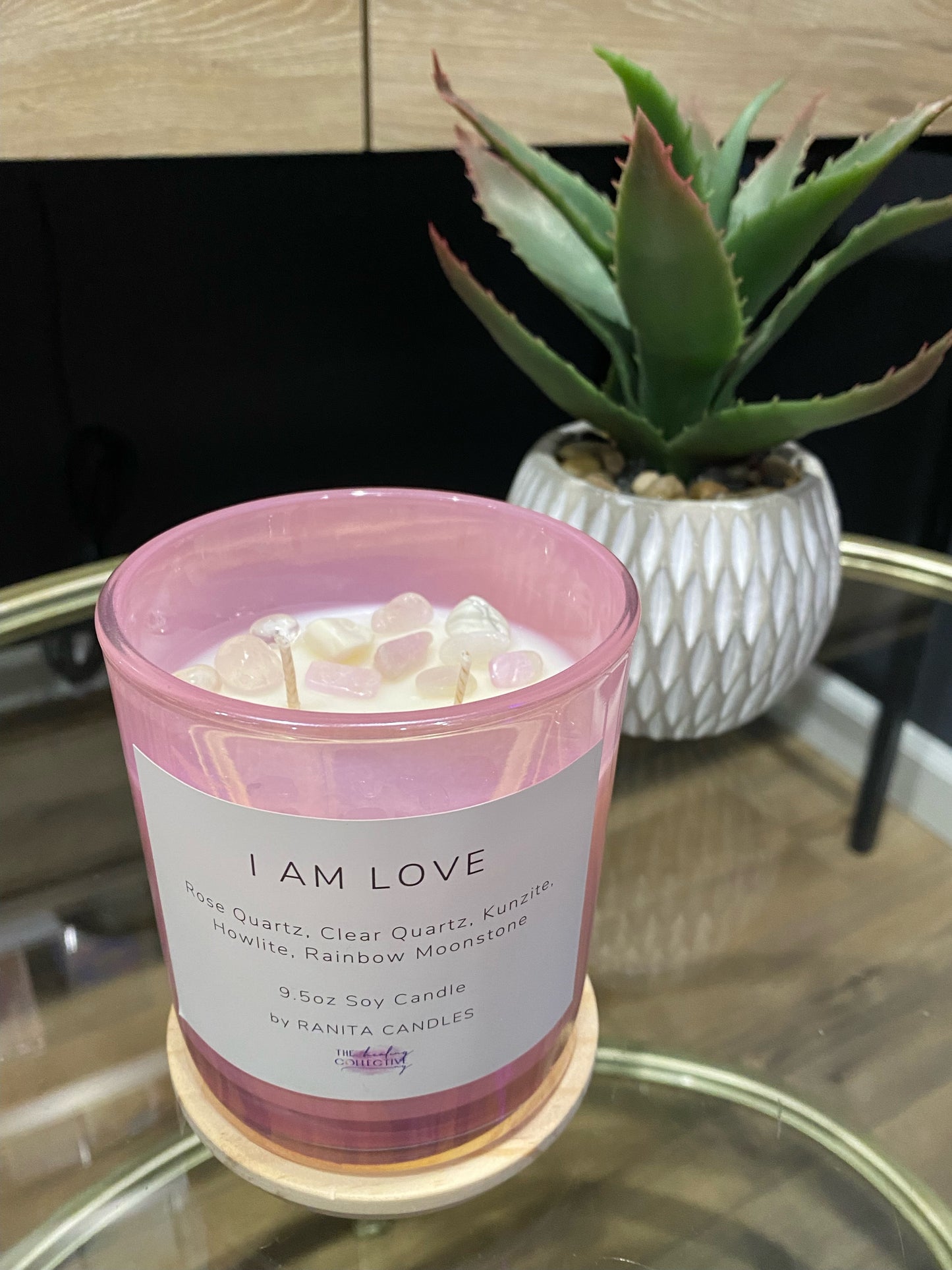 Crystal Intentions Soy Wax Candle
