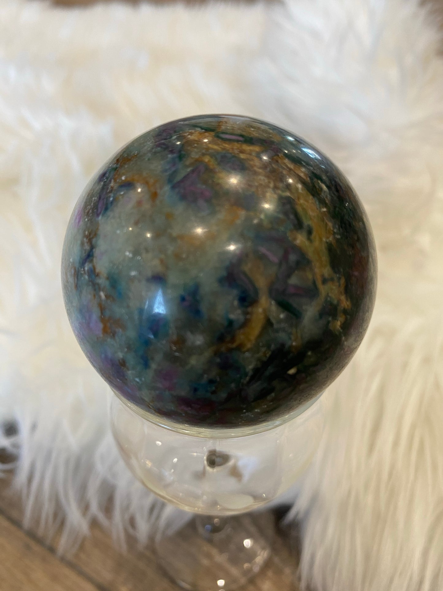 Ruby Kyanite Sphere - The Healing Collective NY