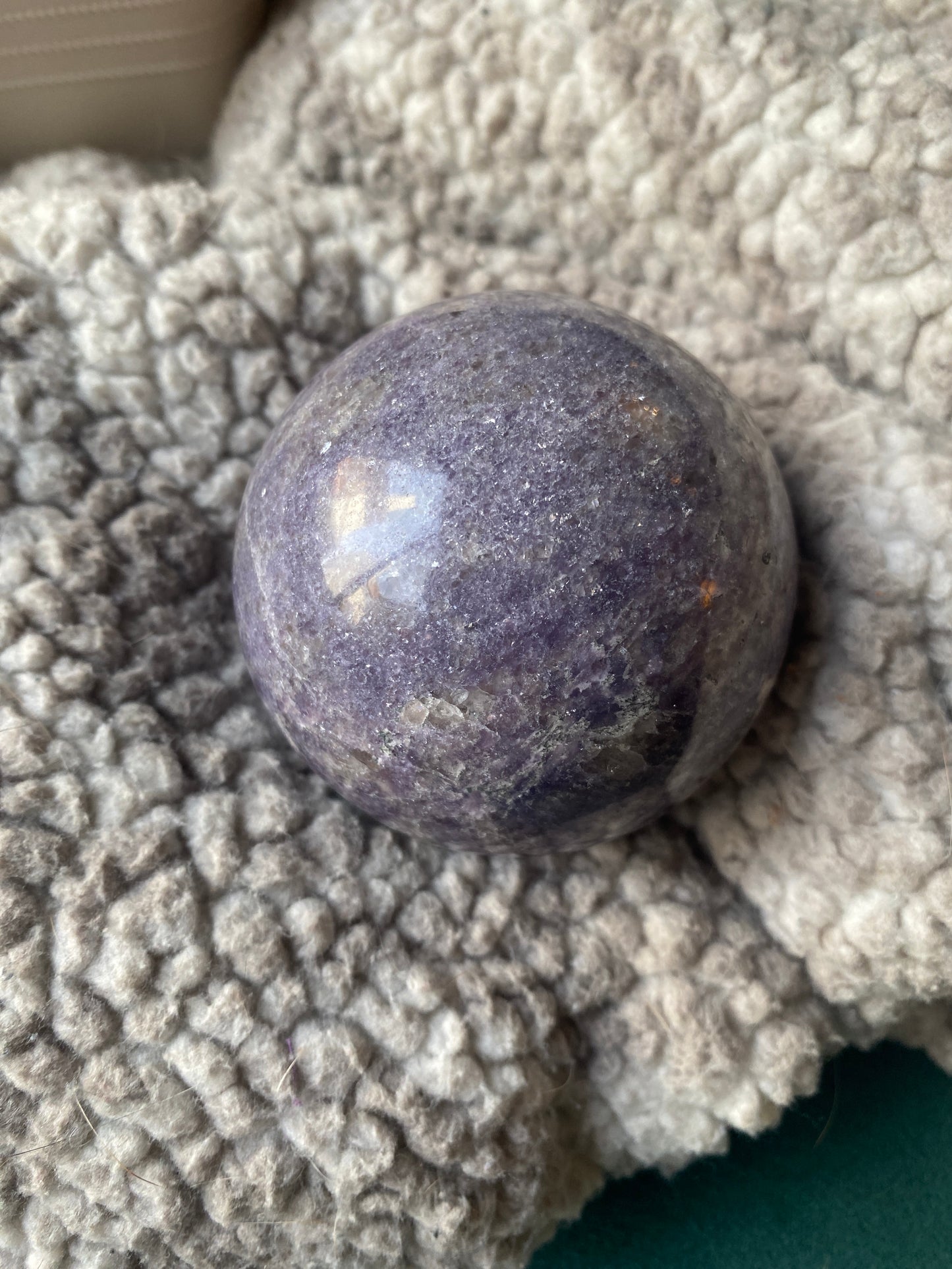 Lepidolite Sphere Polished Madagascar