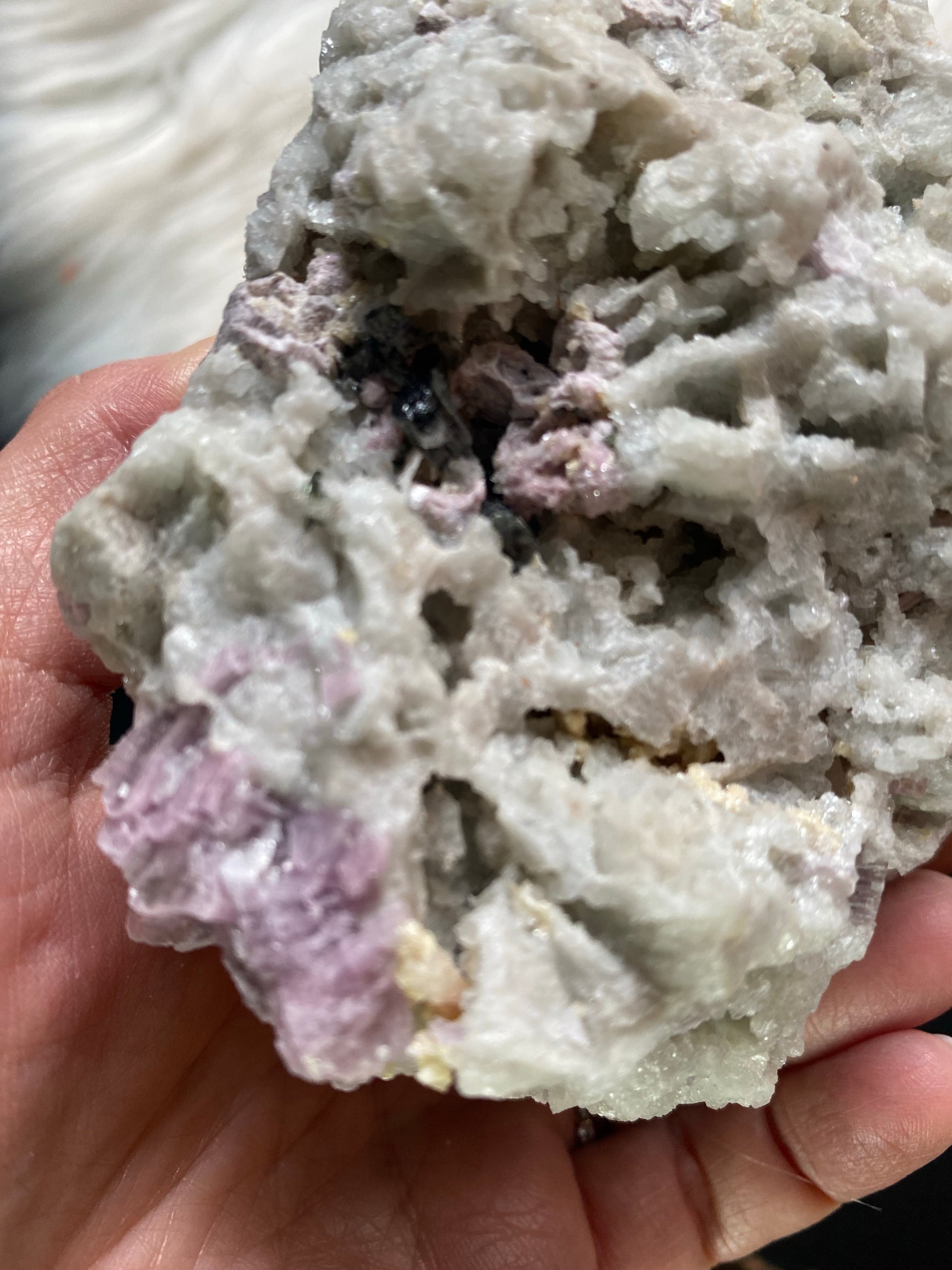 Lepidolite, Mica, Albite, Tourmaline, Aquamarine, Quartz Smoky Quartz Mix Mineral- Natural Raw Specimen - The Healing Collective NY