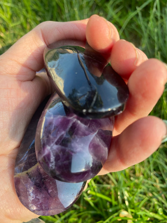 Rainbow Fluorite Palm Stone